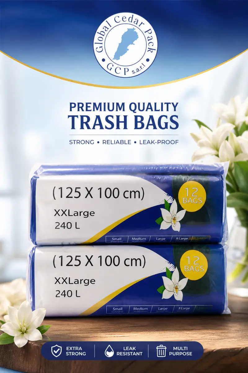 Trash bags xxlarge 100*125