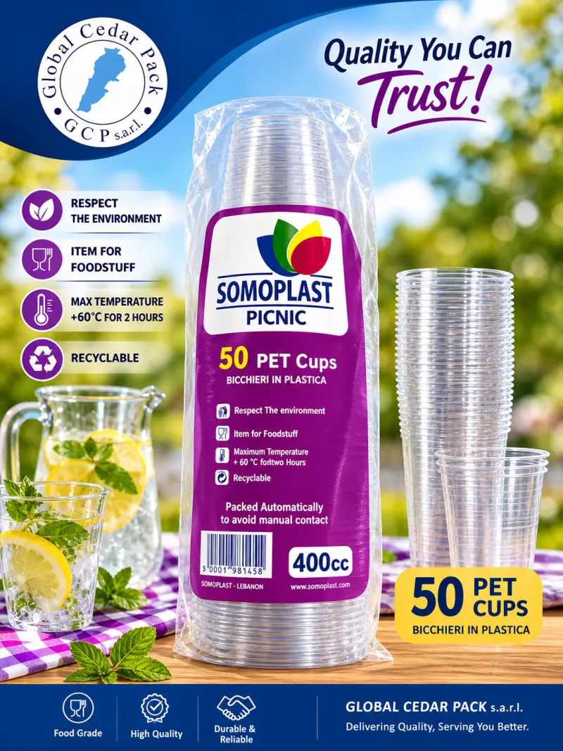 Cup plastic 400cc pet