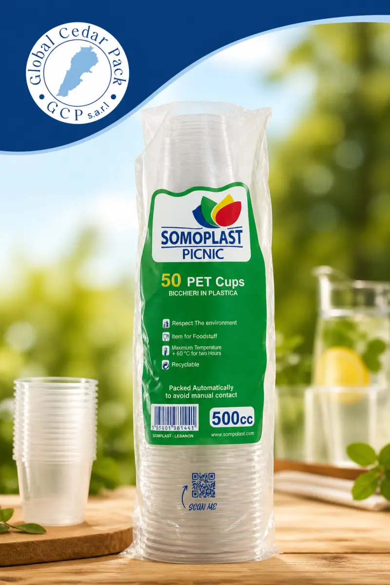 Cup plastic 500cc pet