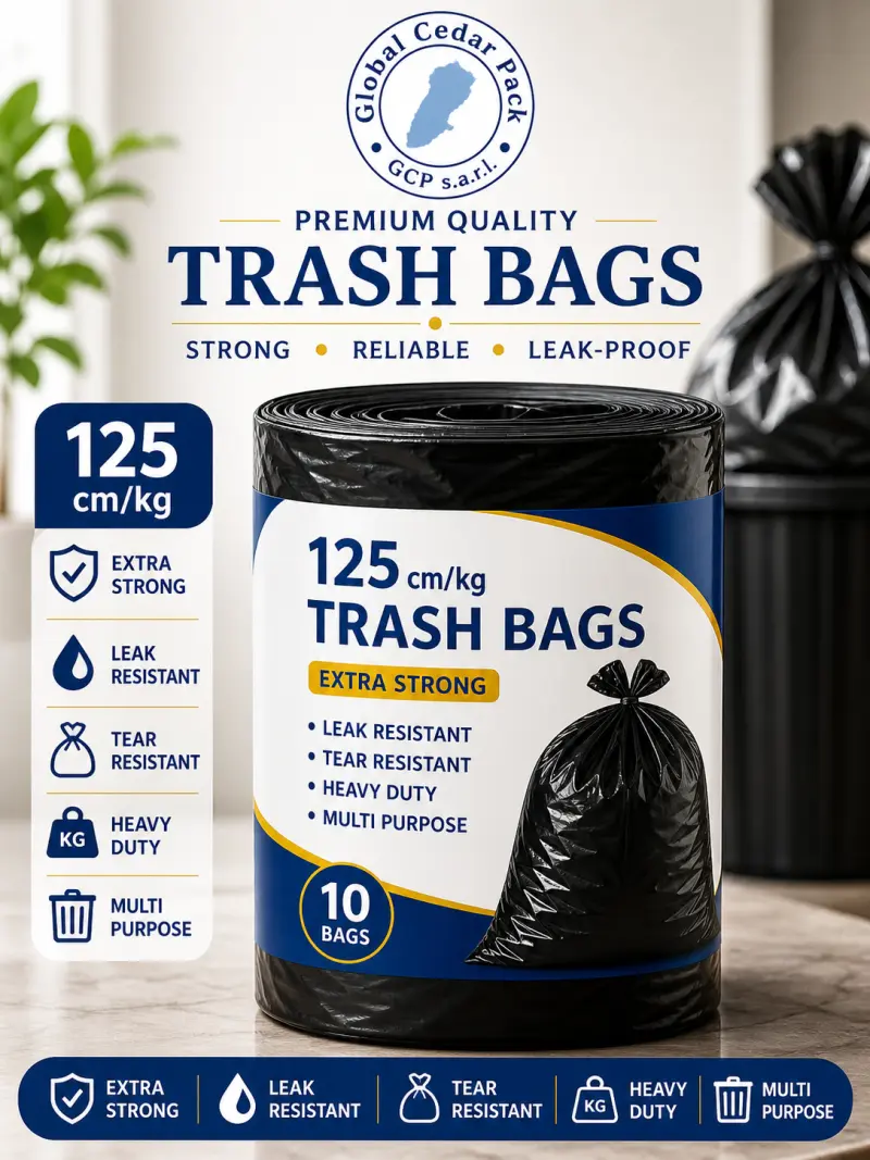 Trash bags 125cm