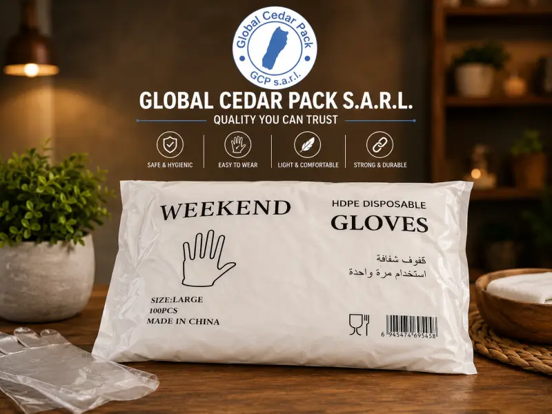 Gloves hdpi disposable 100*100