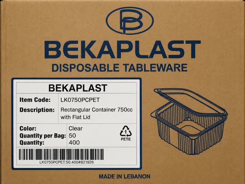 Boxe rectangle 750cc