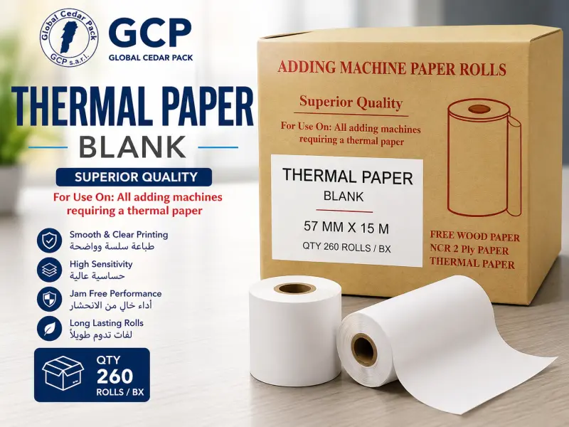 Pos cash roll 57mm 15m