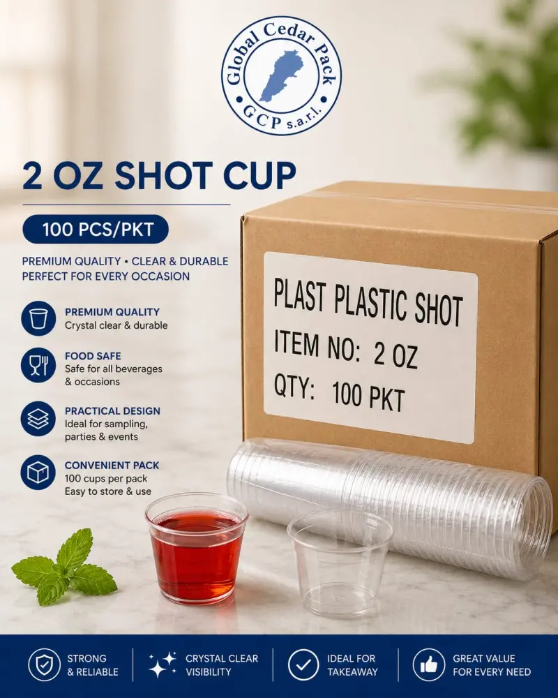 Shot 2 oz plastic